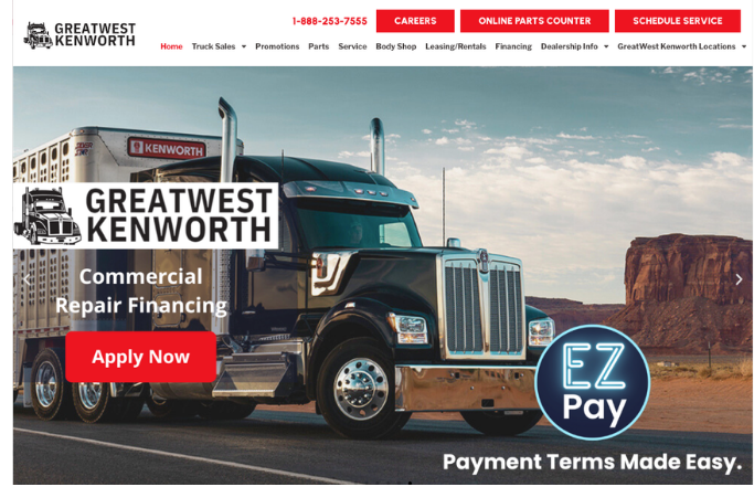 GreatWest Kenworth repair financing